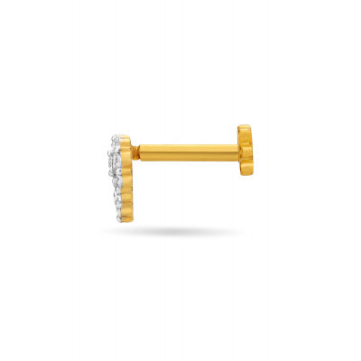 Radiant Textured Nose Pin
