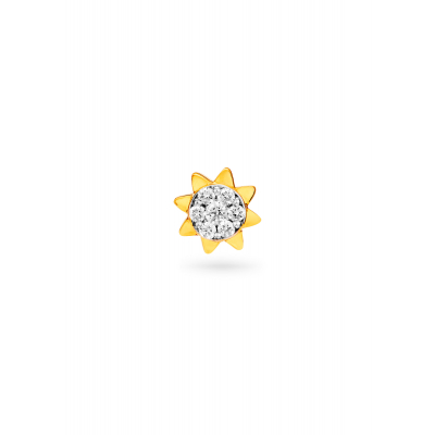 Sunny Side Diamond Nose Pin