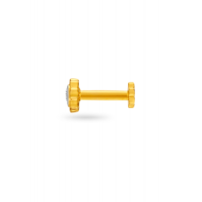 Single Stone Diamond Cluster Nose Pin