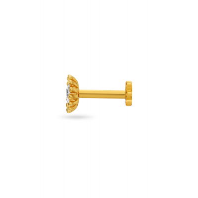 Sunny Side Up Diamond Nose Pin