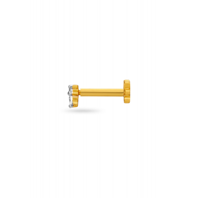 Three-Stone Sparkle Diamond Nose Pin