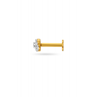 Seven-Stone Diamond Cluster Nose Pin