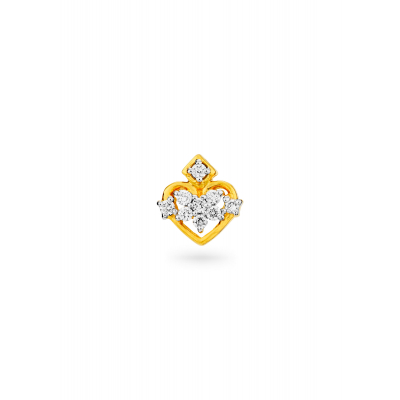 Heart of Diamonds Nose Pin