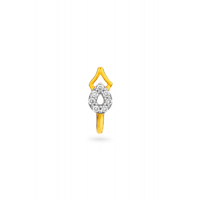 Teardrop Diamond Nose Pin