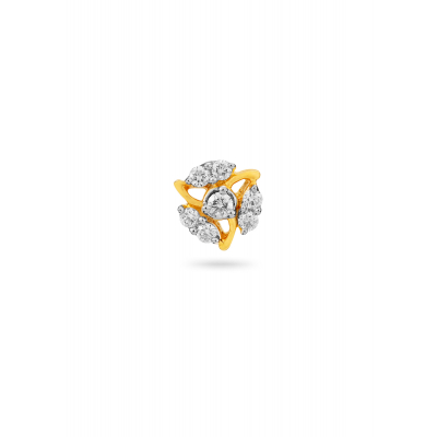 Blossoming Diamond Cluster Nose Pin
