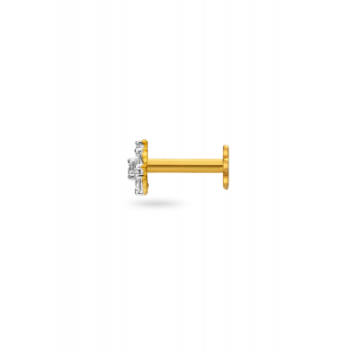 Blooming Radiance Diamond Nose Pin