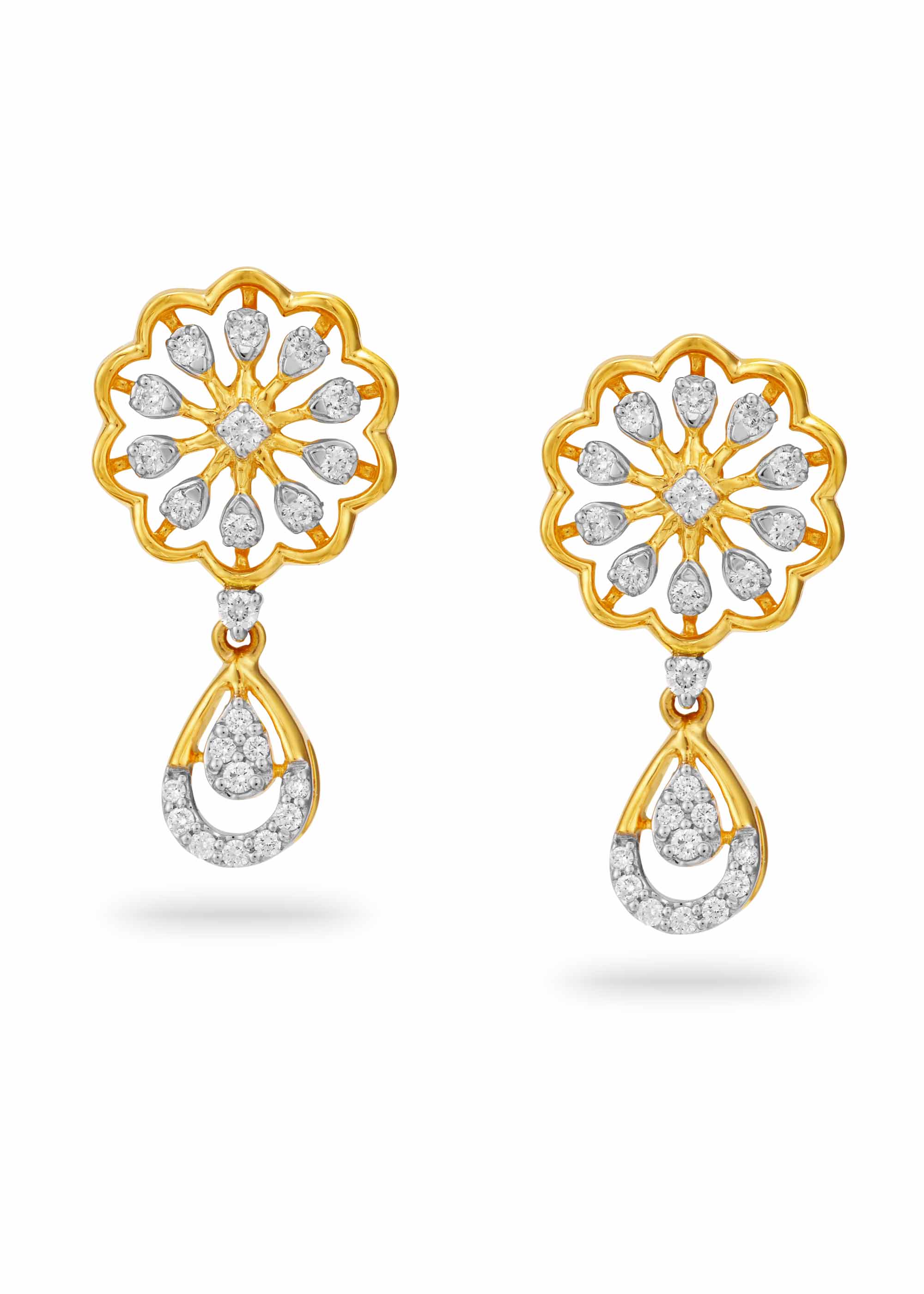 Radiance of the Sun Diamond Earrings