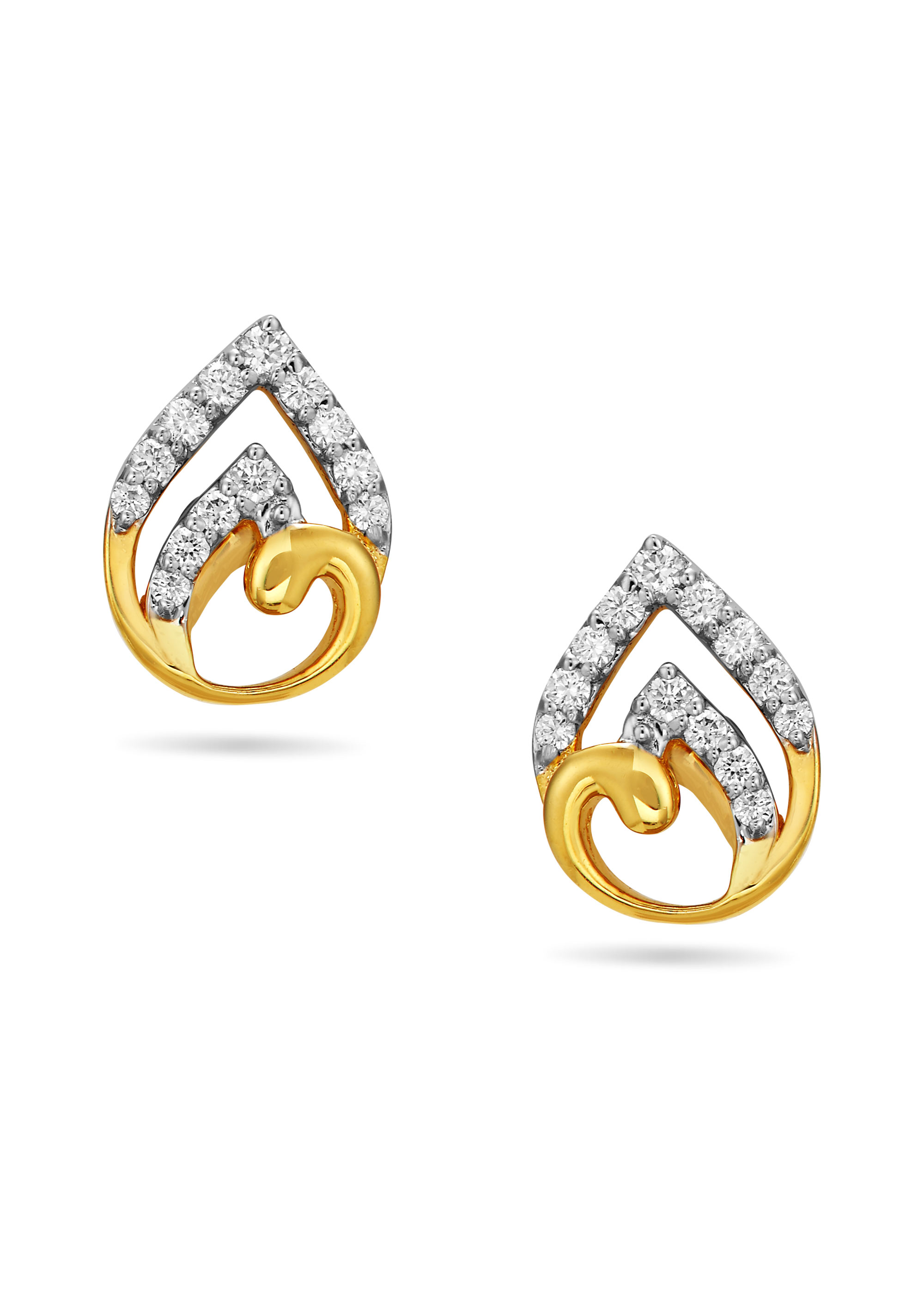 Feminine Rose Gold Drop Earings