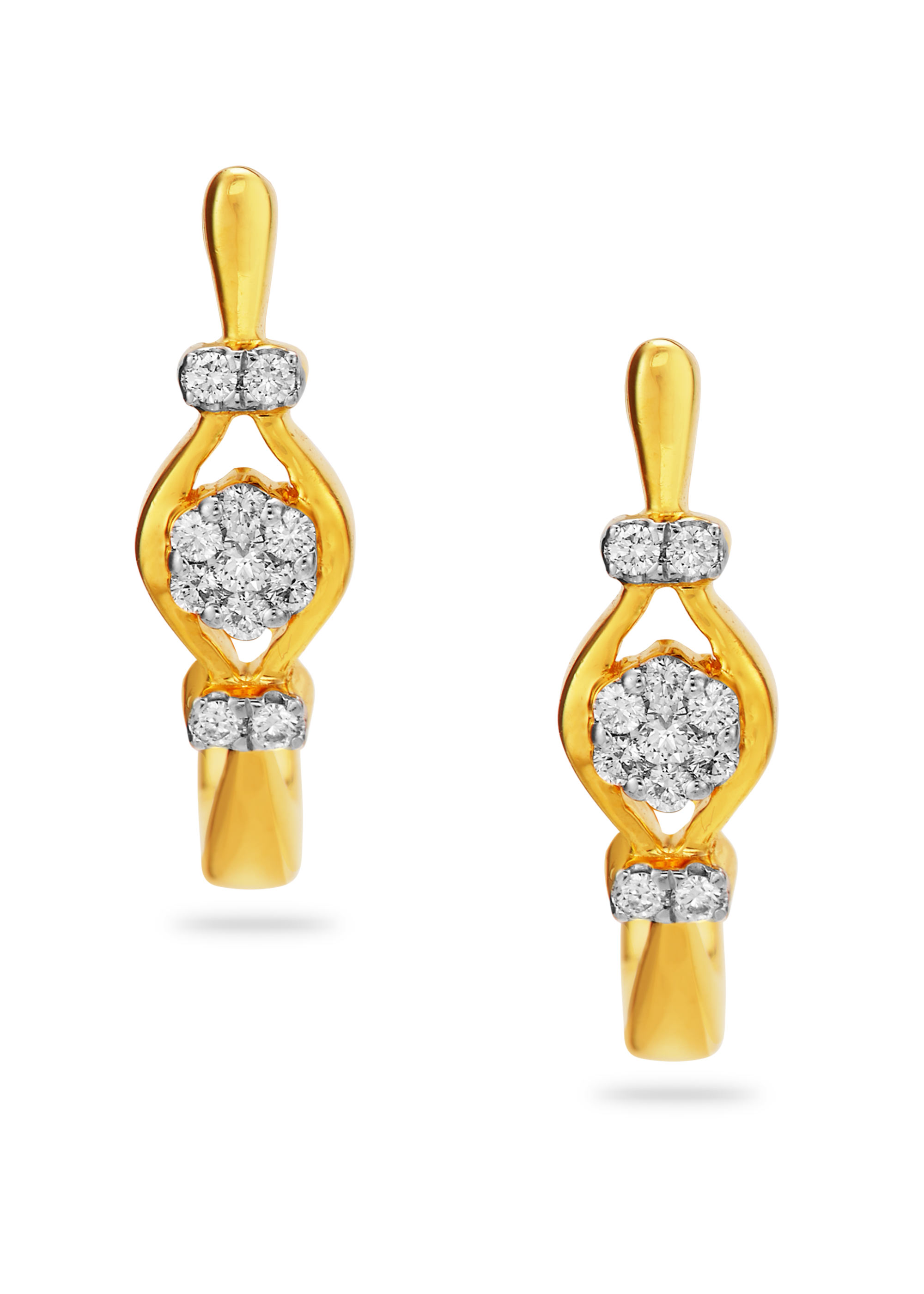 Classic Diamond Hoop Earstuds