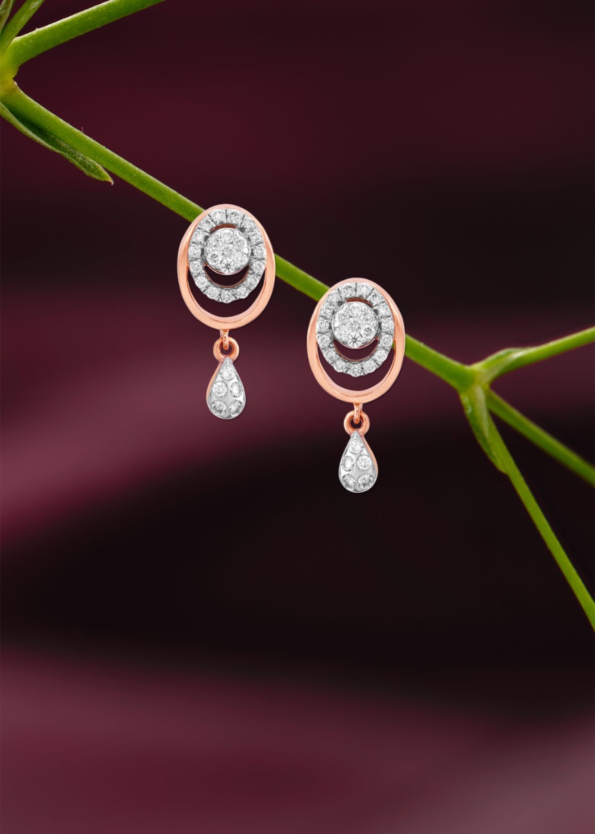 Modern Grace Diamond Earrings