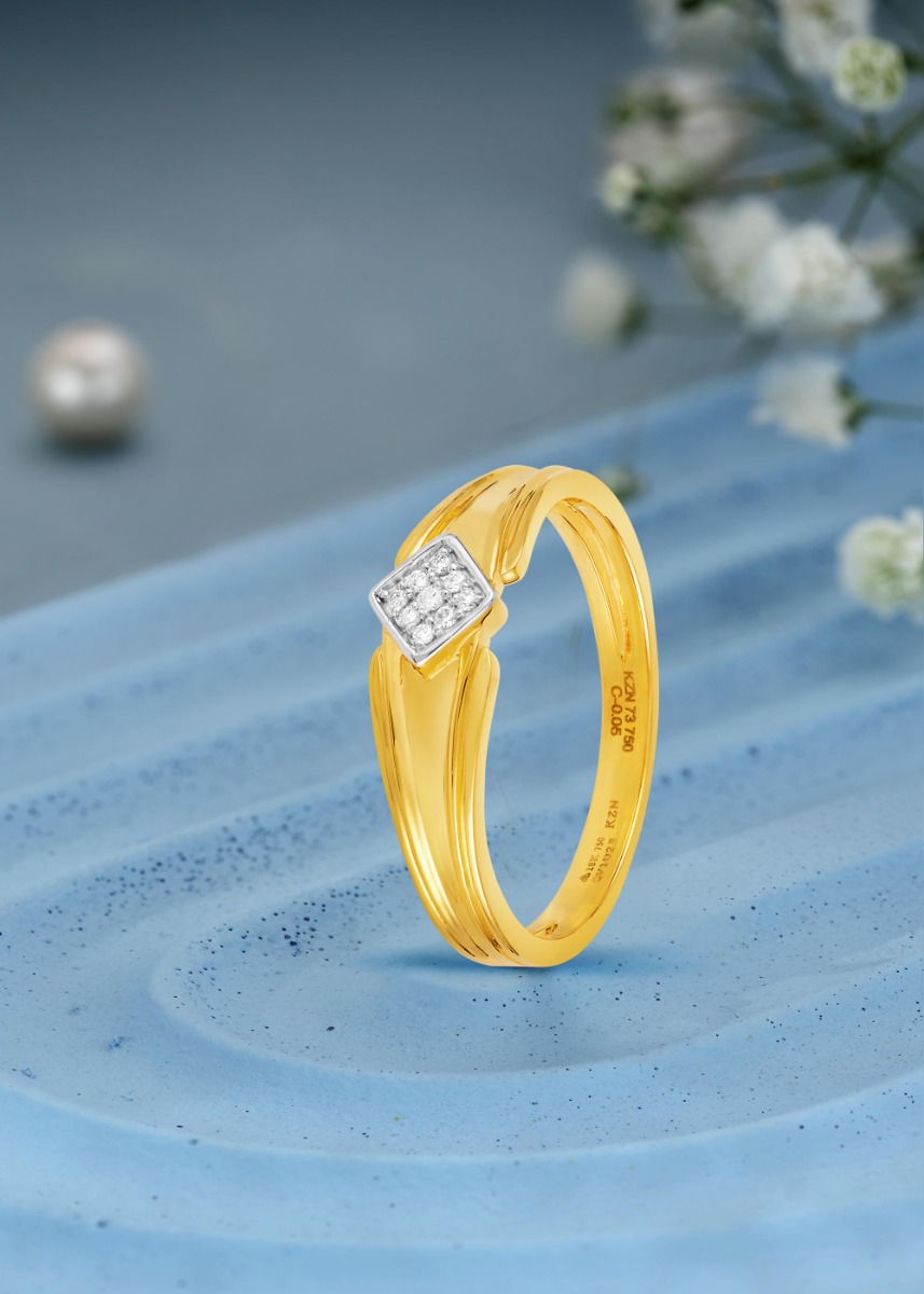 Geometric Elegance Diamond Ring