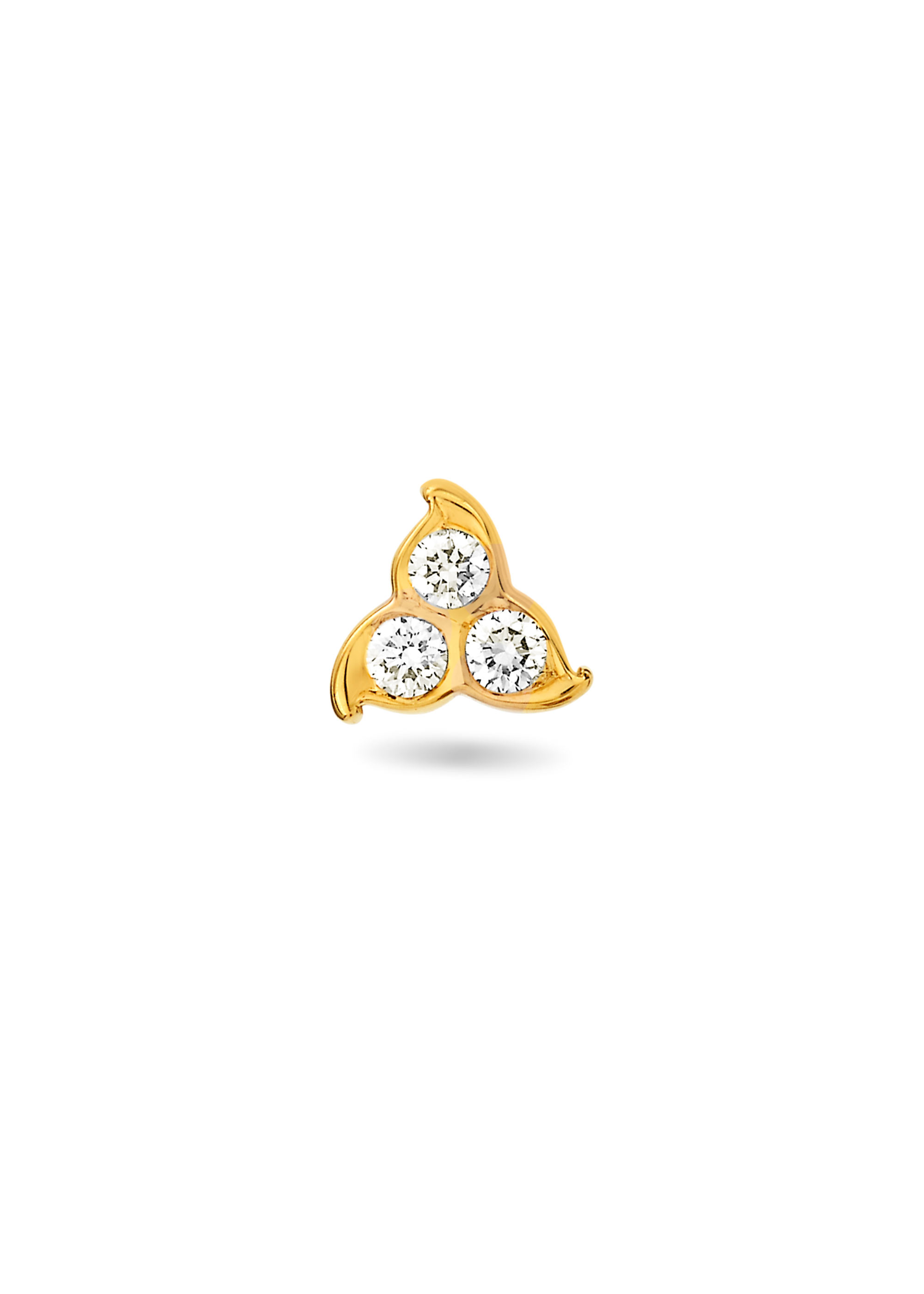 Twinkling Blossom Beauty Diamond Nose Pin