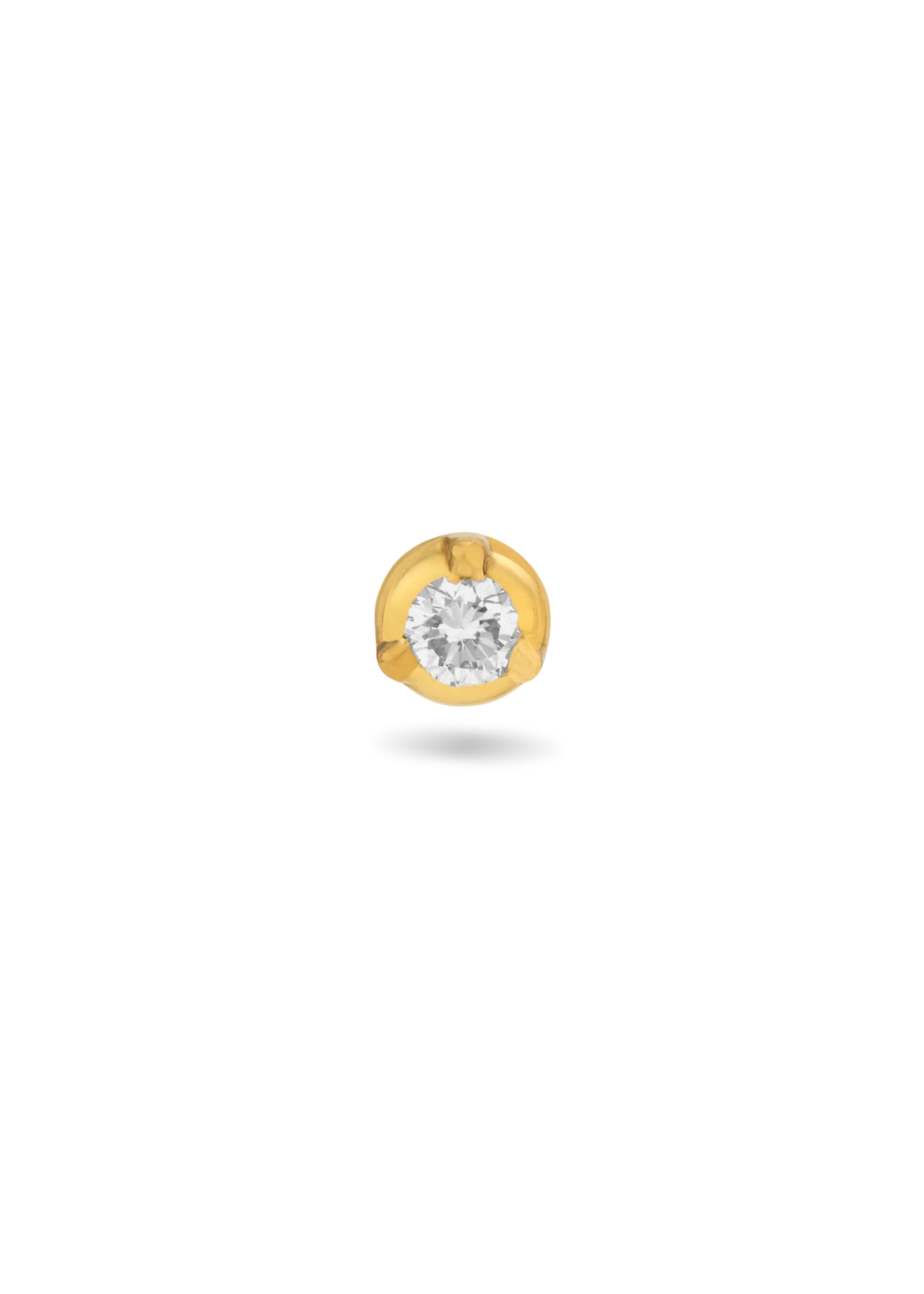 Moonlit Aura Diamond Nose Pin