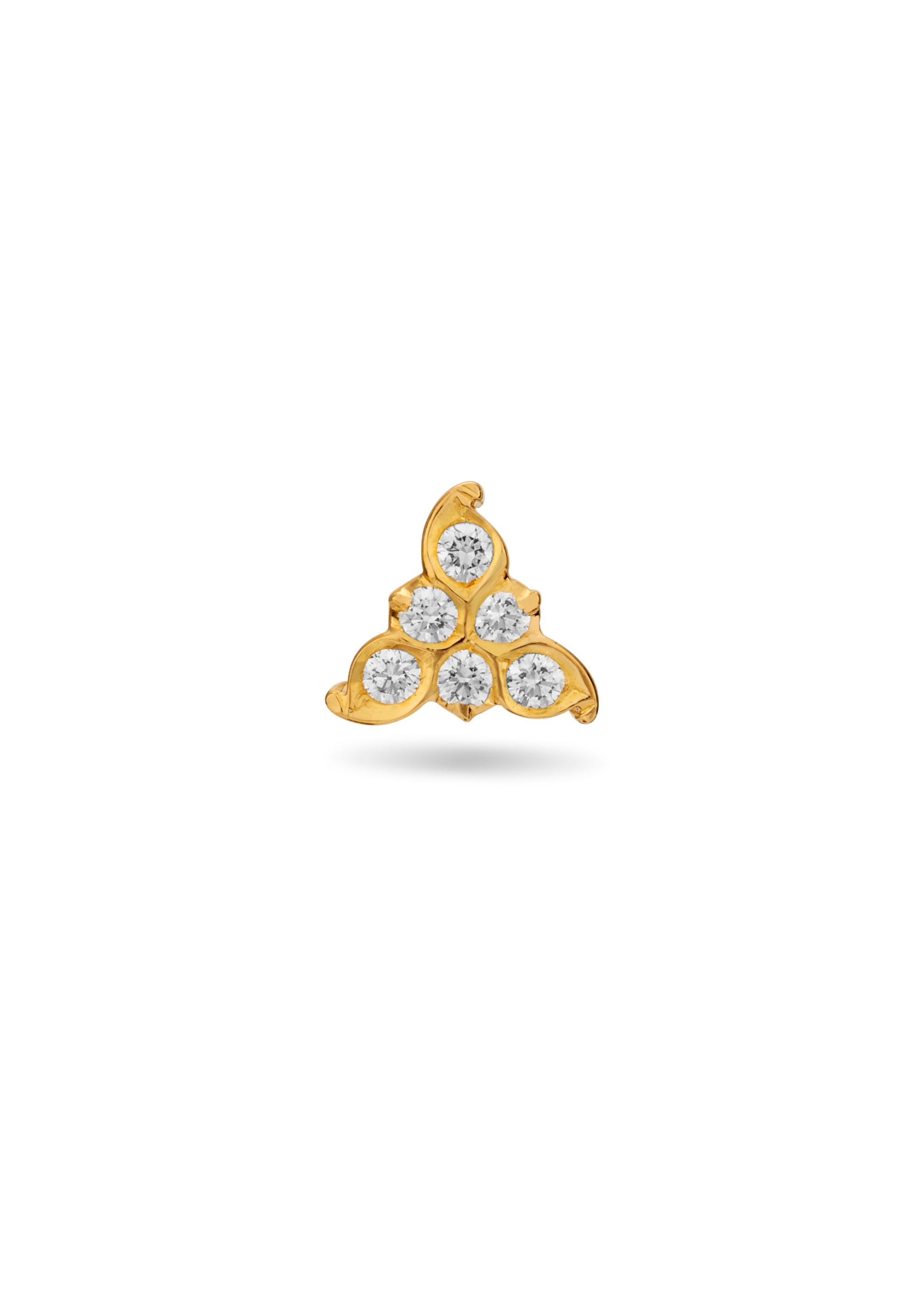 Ballerina Floral Diamond Nose Pin