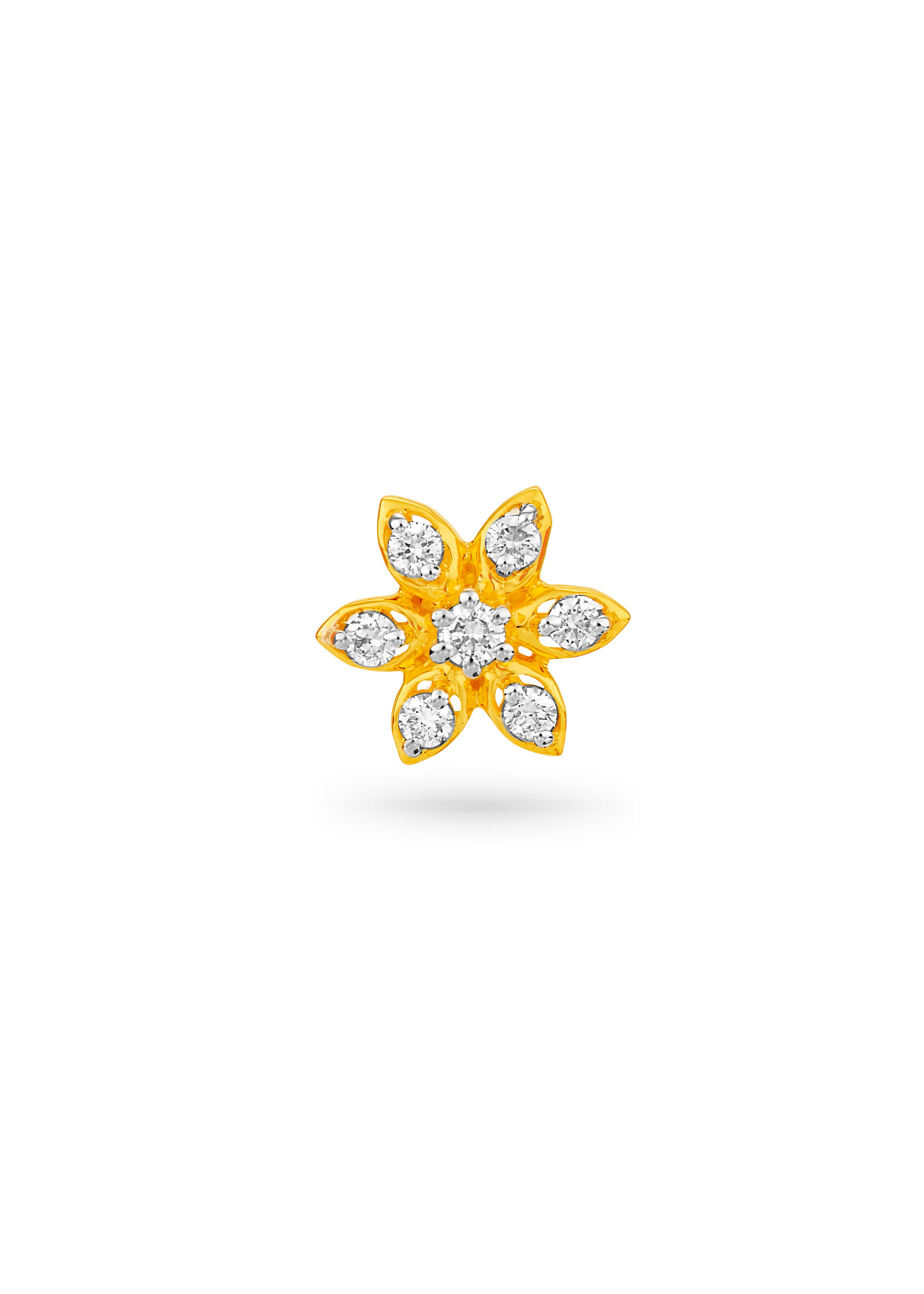 Blooming Star Diamond Nose Pin