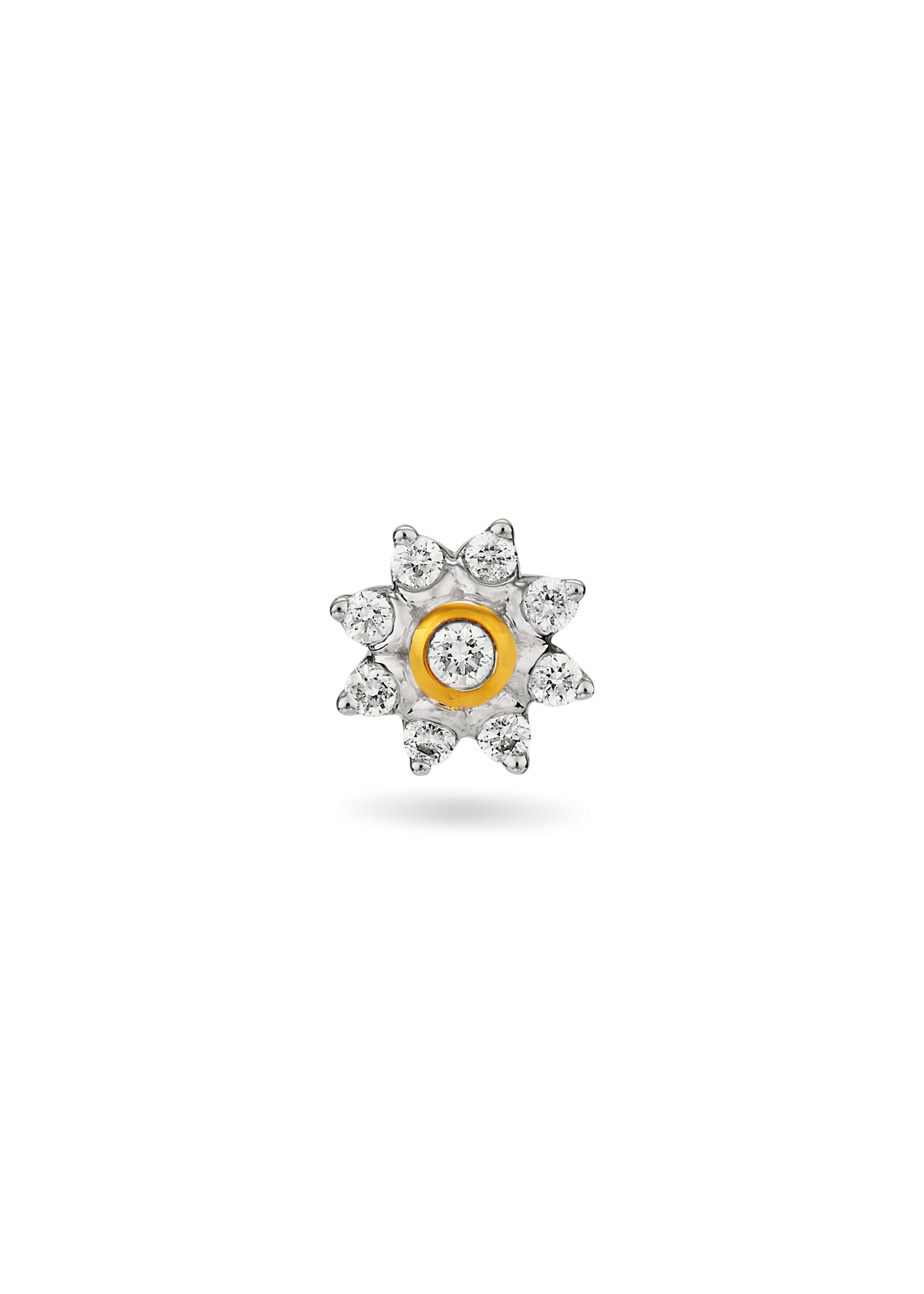 Timeless Golden Diamond Nose Pin