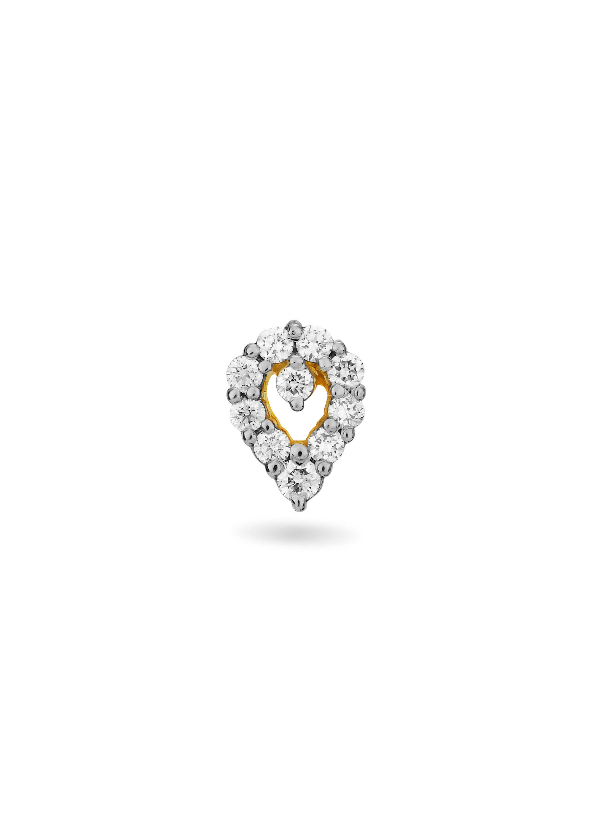 Radiant Textured Nose Pin