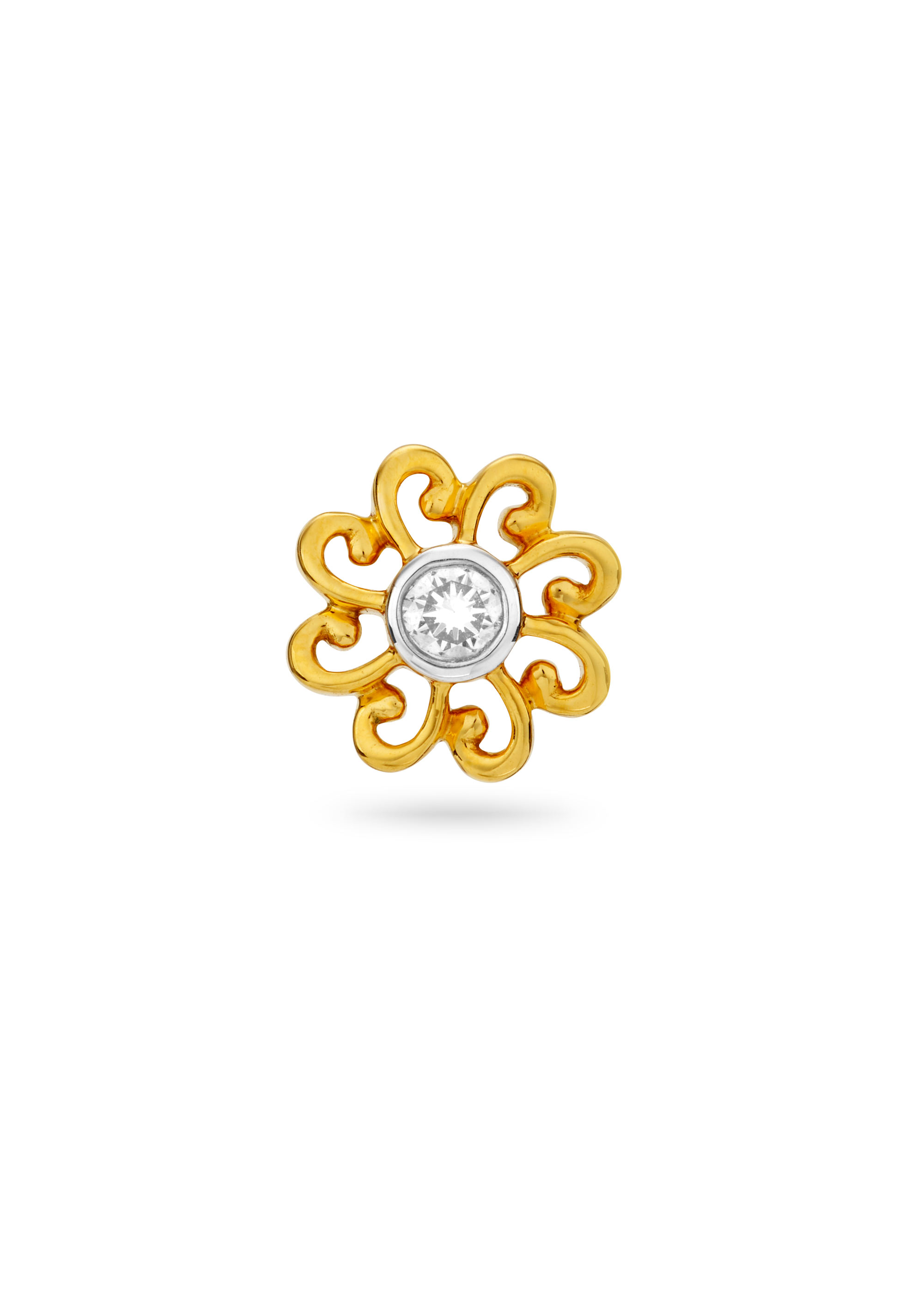 Radiant Solitaire Diamond Nose Pin