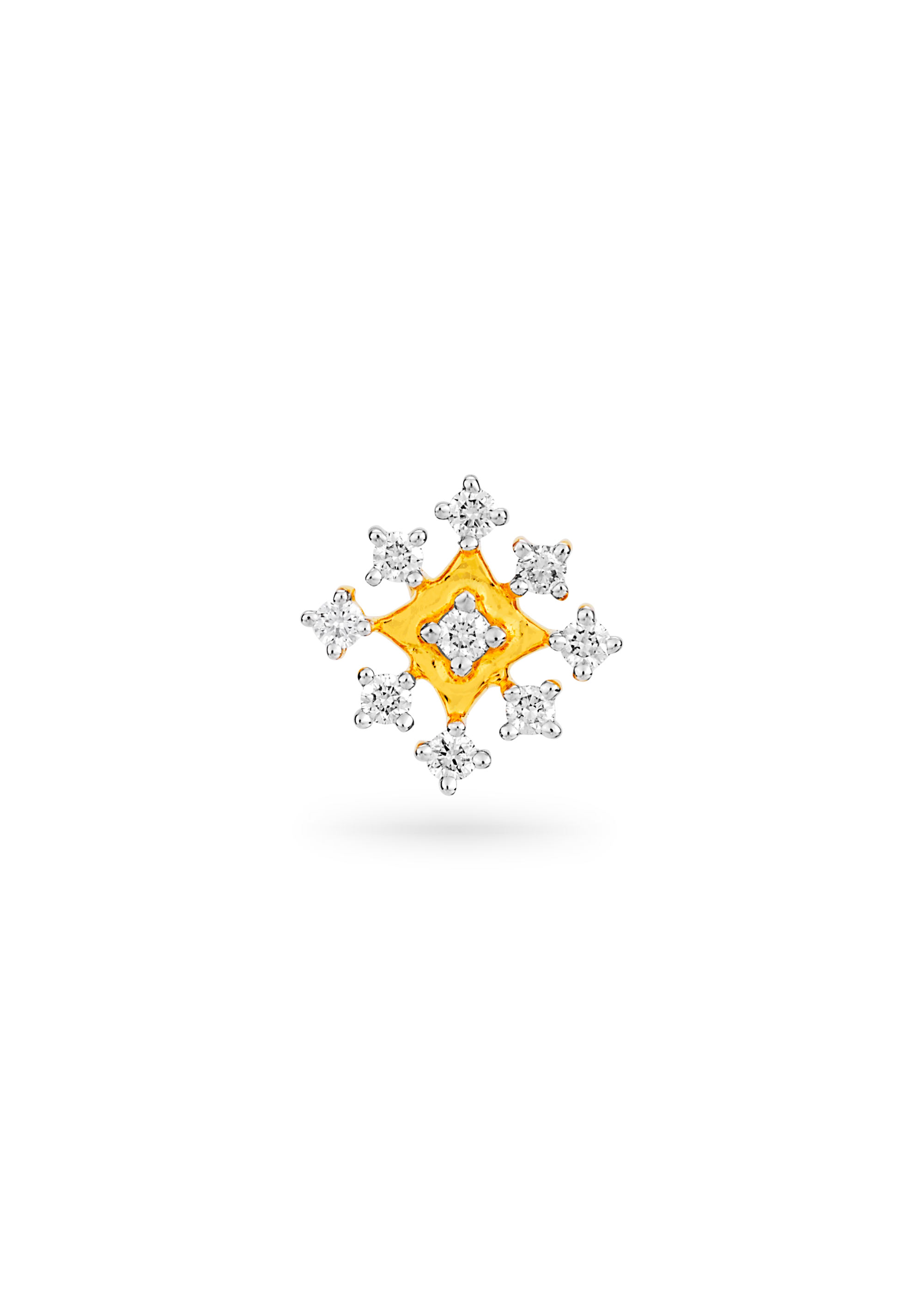 Cluster Floral Diamond Nose Pin