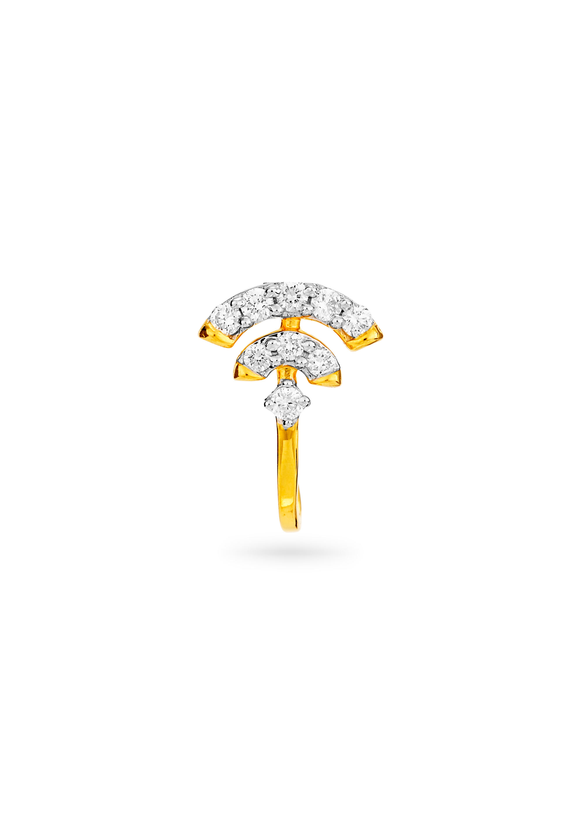 Whisper of the Waves Diamond Nose Pin