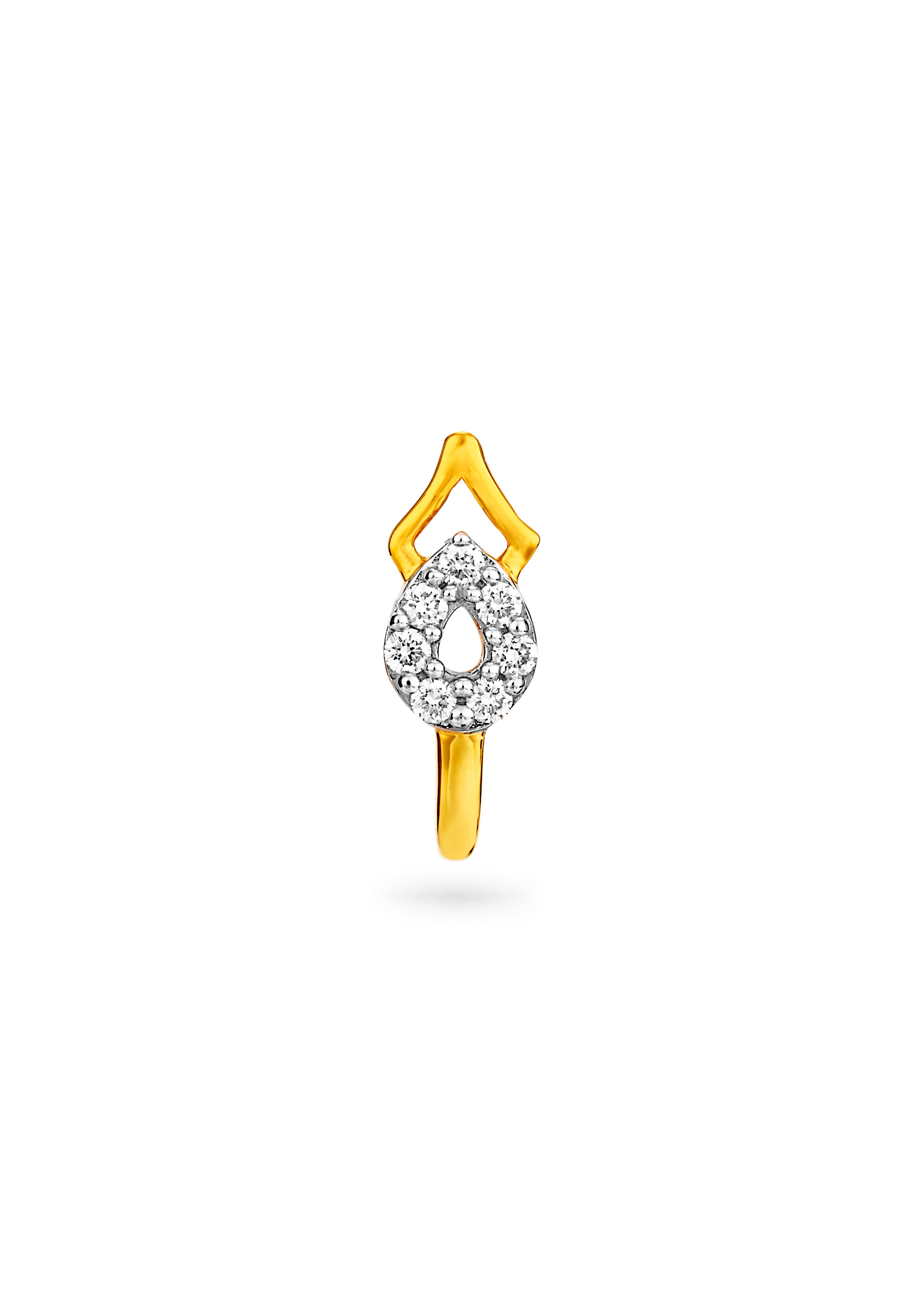 Teardrop Diamond Nose Pin