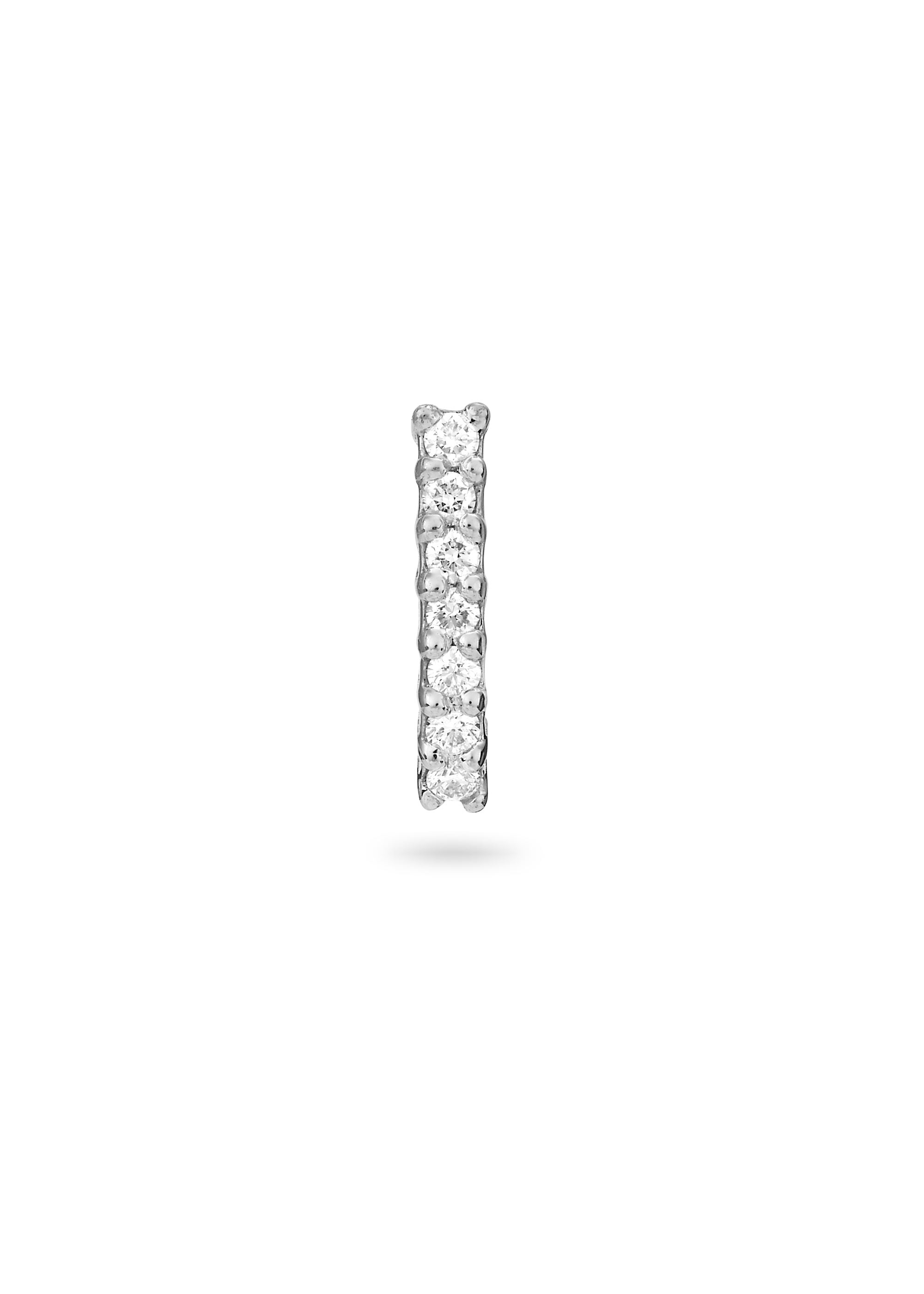 Gleaming Row Diamond Studded Nose Pin