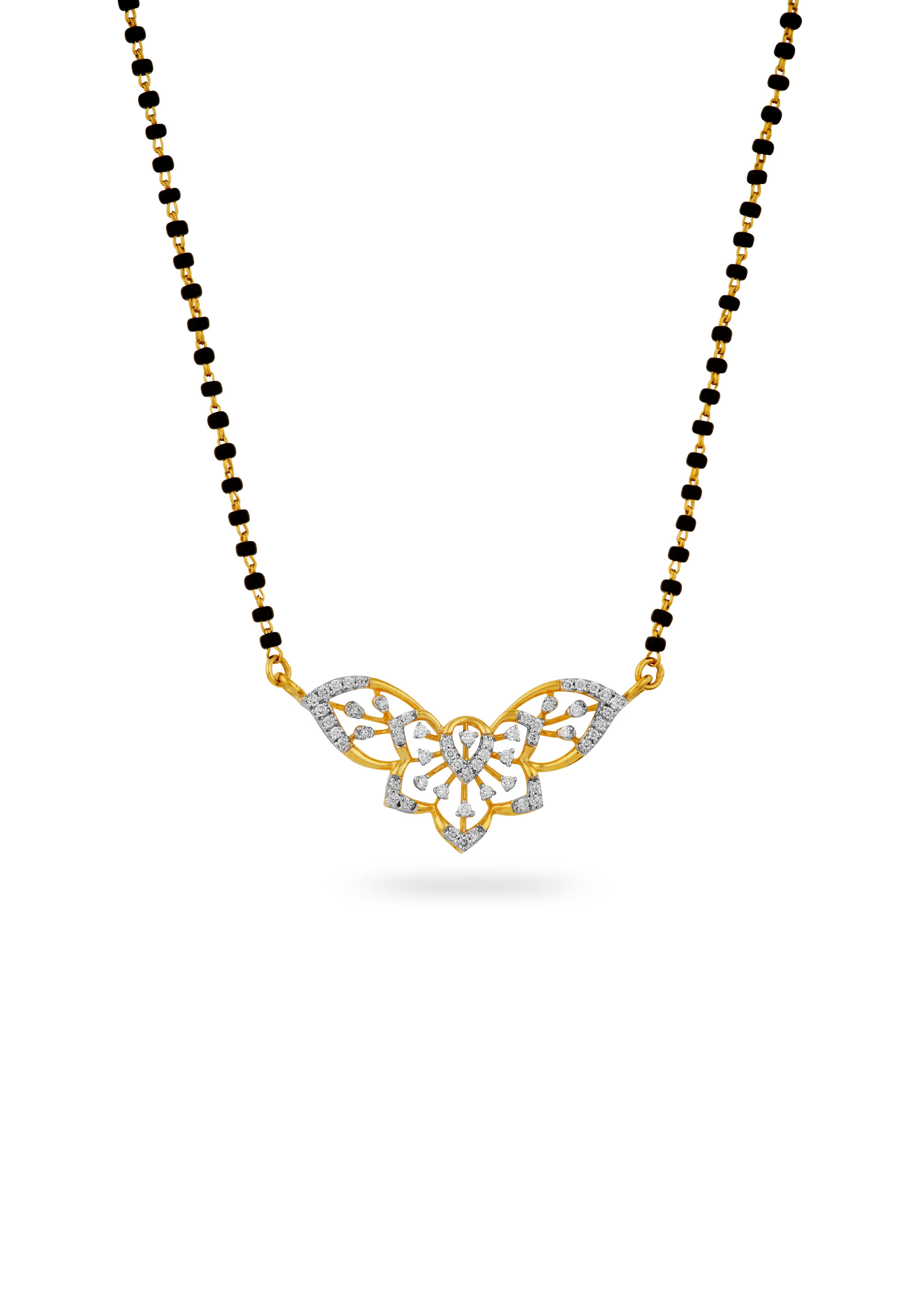 Leaf-Inspired Diamond Mangalsutra